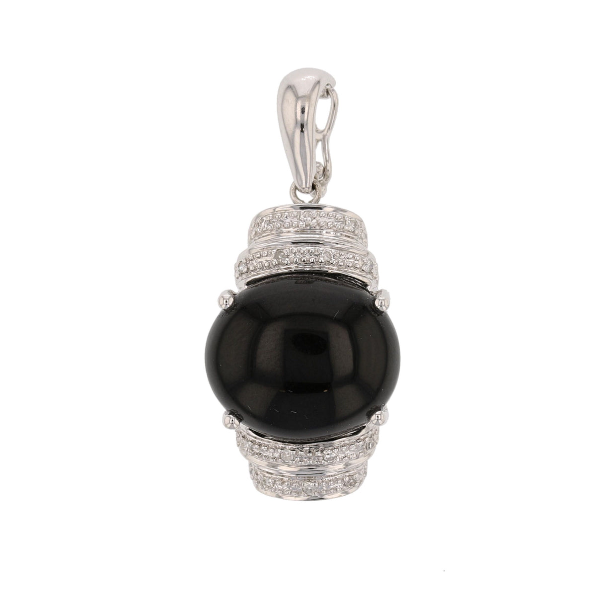 Onyx & Diamond Pendant