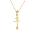 Gold Bourbon & Conti Street Sign Pendant - David's Antiques & Jewelry