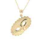 Big 14K Gold Mardi Gras Mask Pendant - David's Antiques & Jewelry