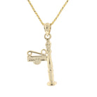 Gold Bourbon Street Sign Pendant - David's Antiques & Jewelry