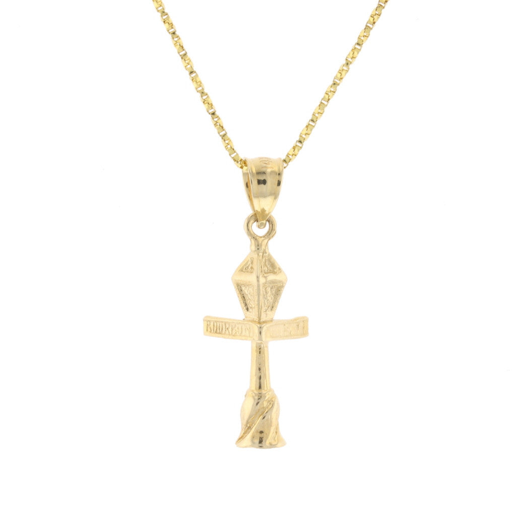 Gold Bourbon & Conti Street Sign Pendant