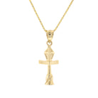 Gold Bourbon & Conti Street Sign Pendant - David's Antiques & Jewelry