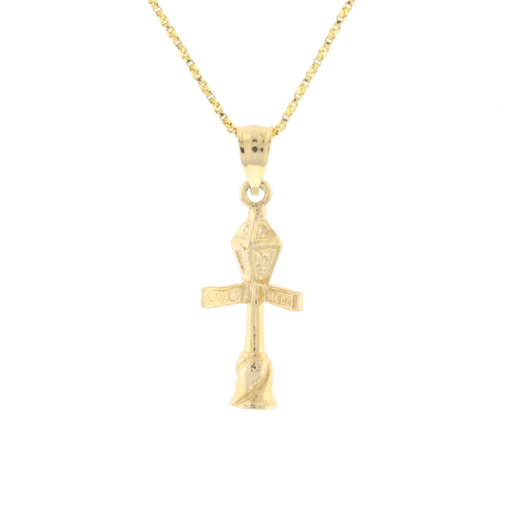 Gold Bourbon & Conti Street Sign Pendant