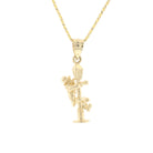 Gold Street Light With Man Pendant - David's Antiques & Jewelry