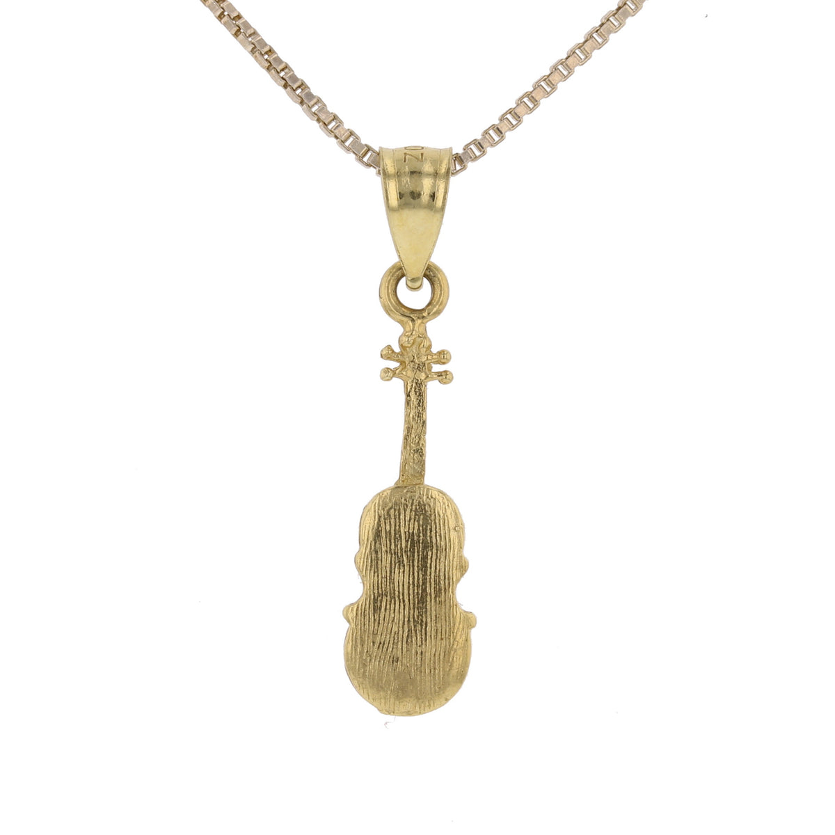Gold Violin Pendant