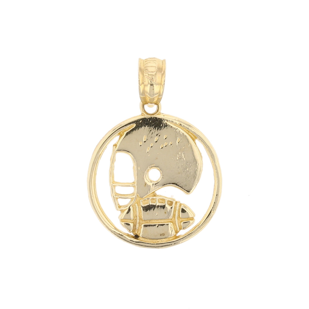 Gold Football Pendant