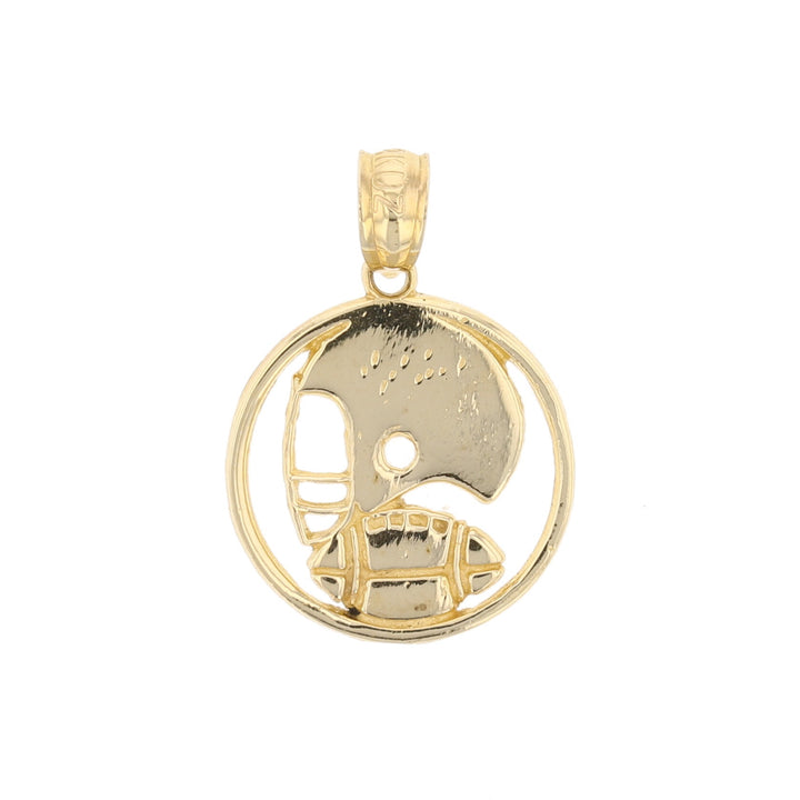 Gold Football Pendant