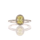 Fancy Yellow Diamond 0.99 Carat Ring - David's Antiques & Jewelry