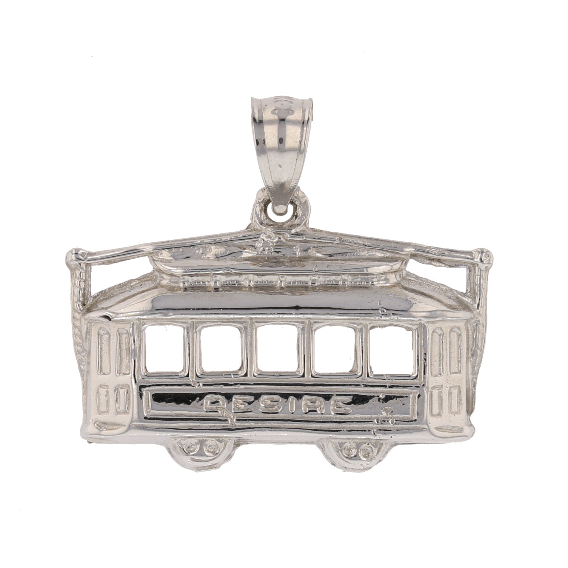 Gold Streetcar Pendant - David's Antiques & Jewelry