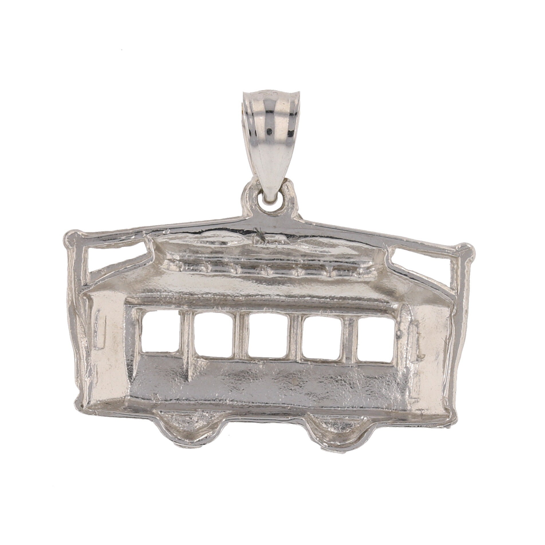 Gold Streetcar Pendant - David's Antiques & Jewelry
