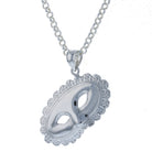 Sterling Silver Mardi Gras Mask Pendant/Charm - David's Antiques & Jewelry