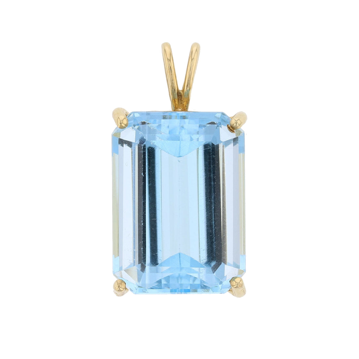 Blue Topaz Pendant - David's Antiques & Jewelry