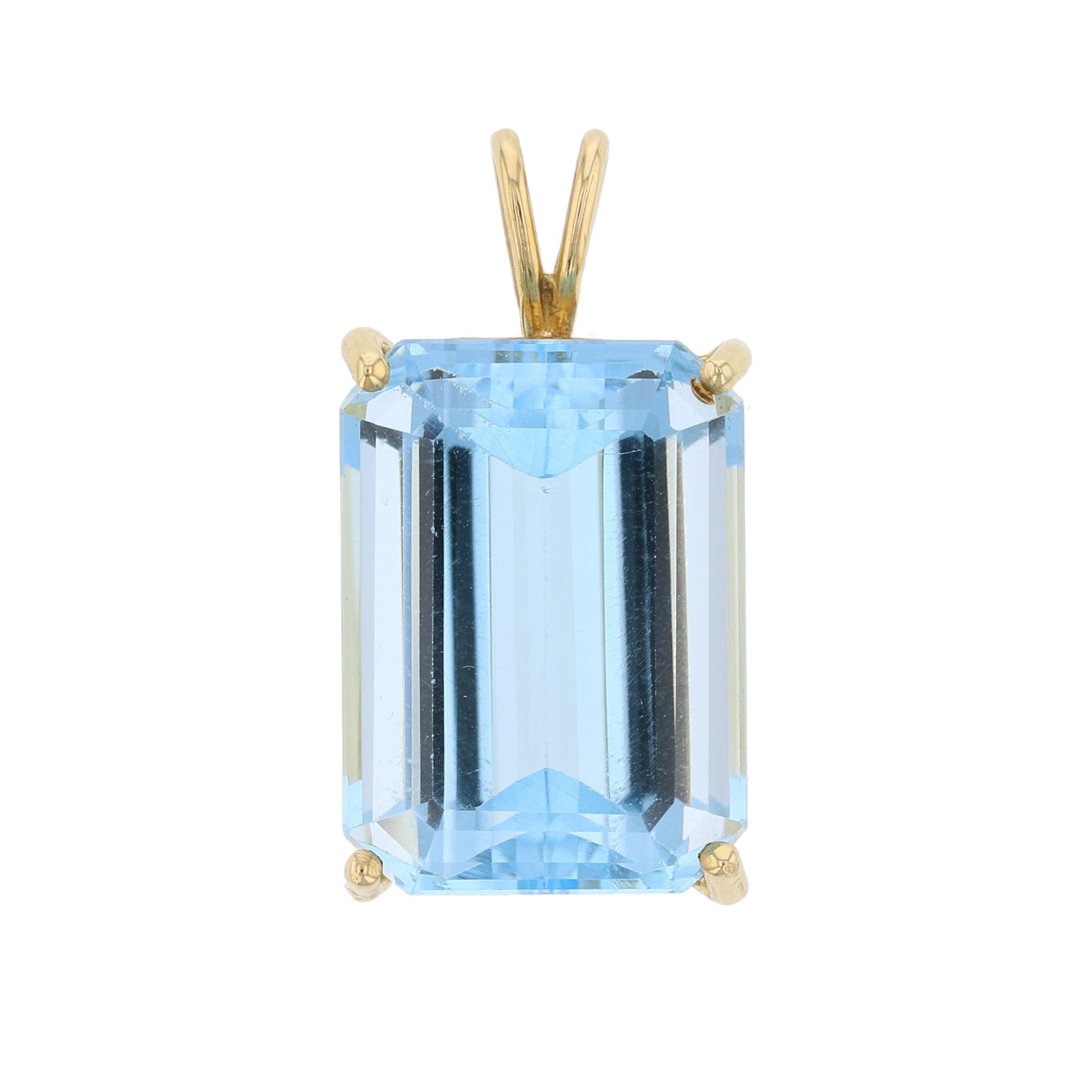 Blue Topaz Pendant - David's Antiques & Jewelry