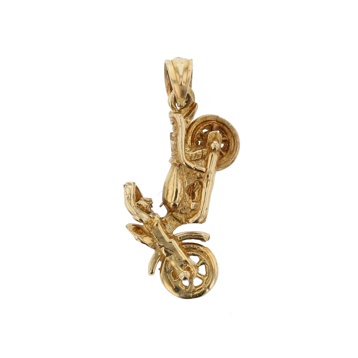 Motorcycle Gold Pendant