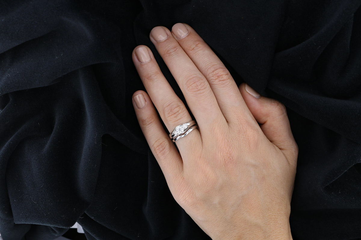 14K White Gold Diamond Engagement/Bridal Ring