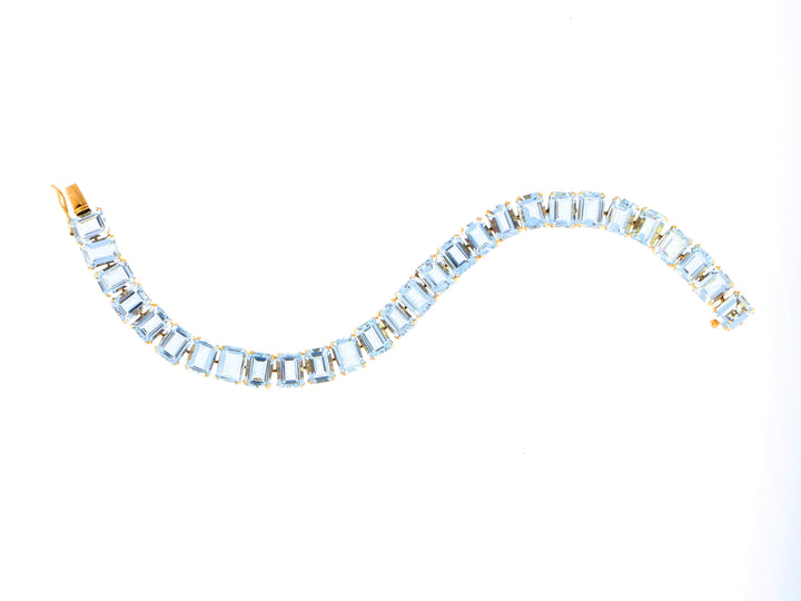 56 Carat Aquamarine Gold Bracelet