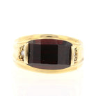 Checkerboard Garnet Ring - David's Antiques & Jewelry