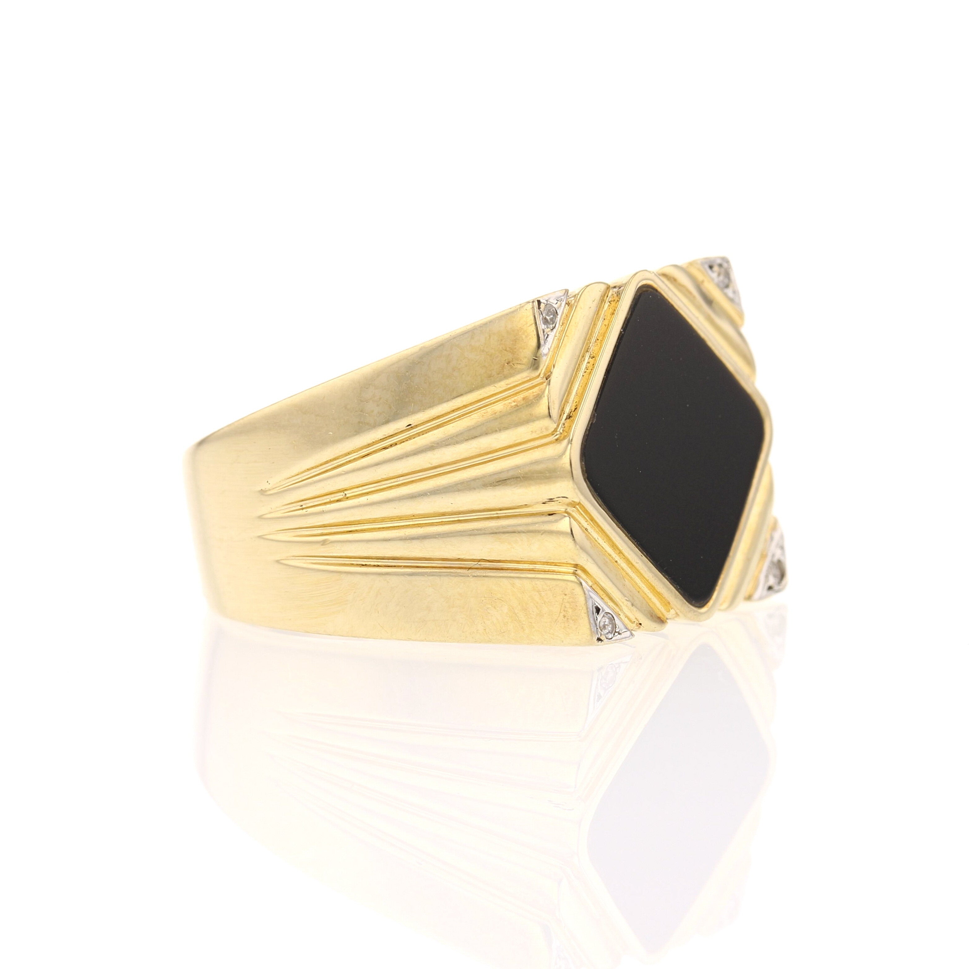 Black & Gold Ring - David's Antiques & Jewelry