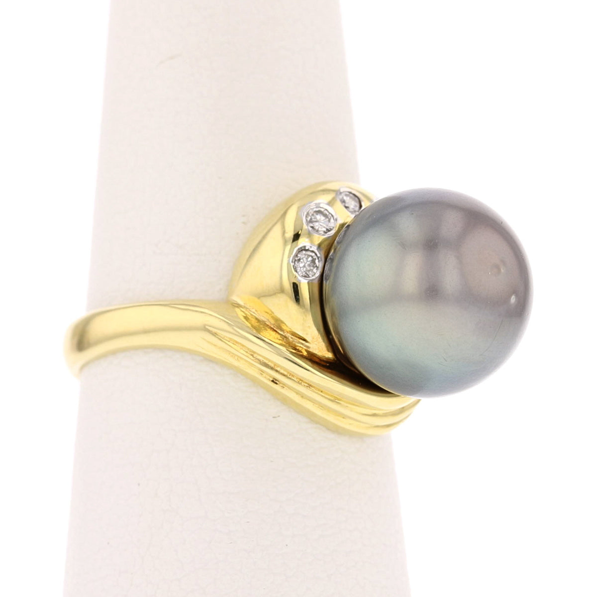 Vintage Pearl Diamond Ring