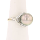 Tahitian Pearl, Diamond Ring - David's Antiques & Jewelry