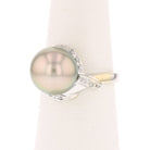 Tahitian Pearl, Diamond Ring - David's Antiques & Jewelry