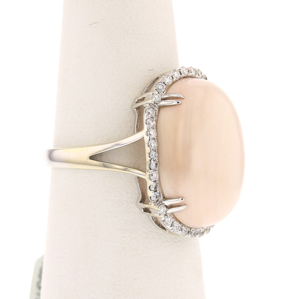 Angel Skin Coral Ring - David's Antiques & Jewelry