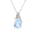 Pear Aqua White Gold - David's Antiques & Jewelry