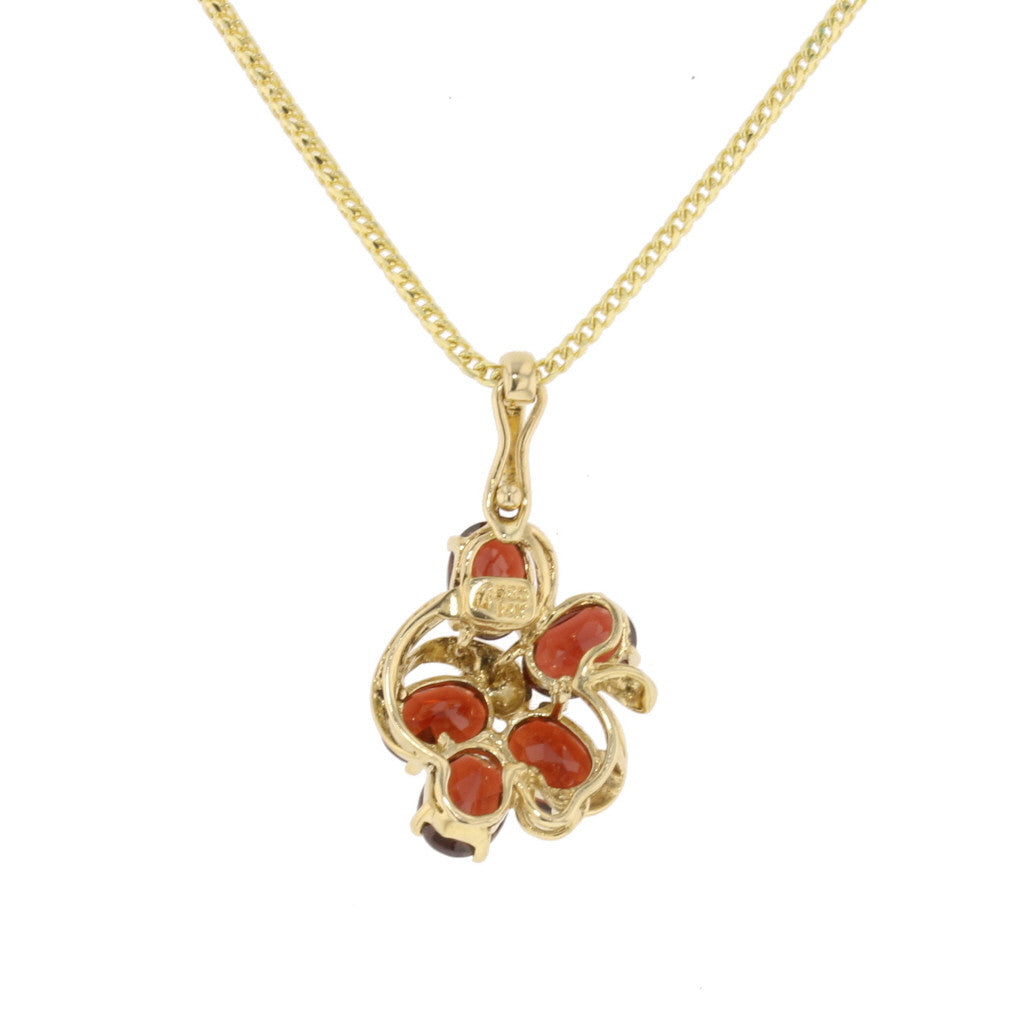 Abstract Flower Garnet - David's Antiques & Jewelry