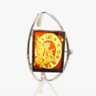 Fairy Carved Amber Cuff - David's Antiques & Jewelry