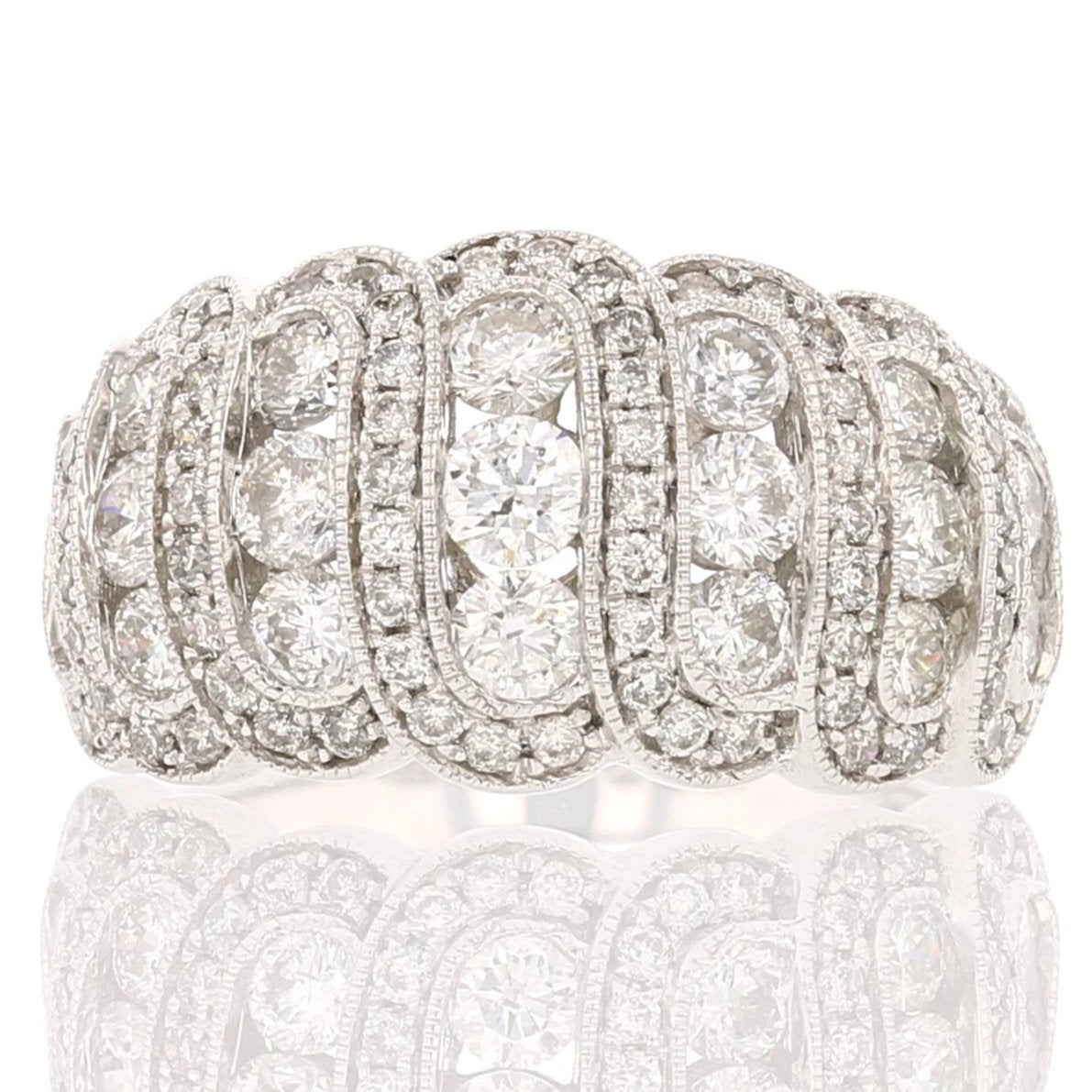 14k White Gold Diamond Ring - David's Antiques & Jewelry