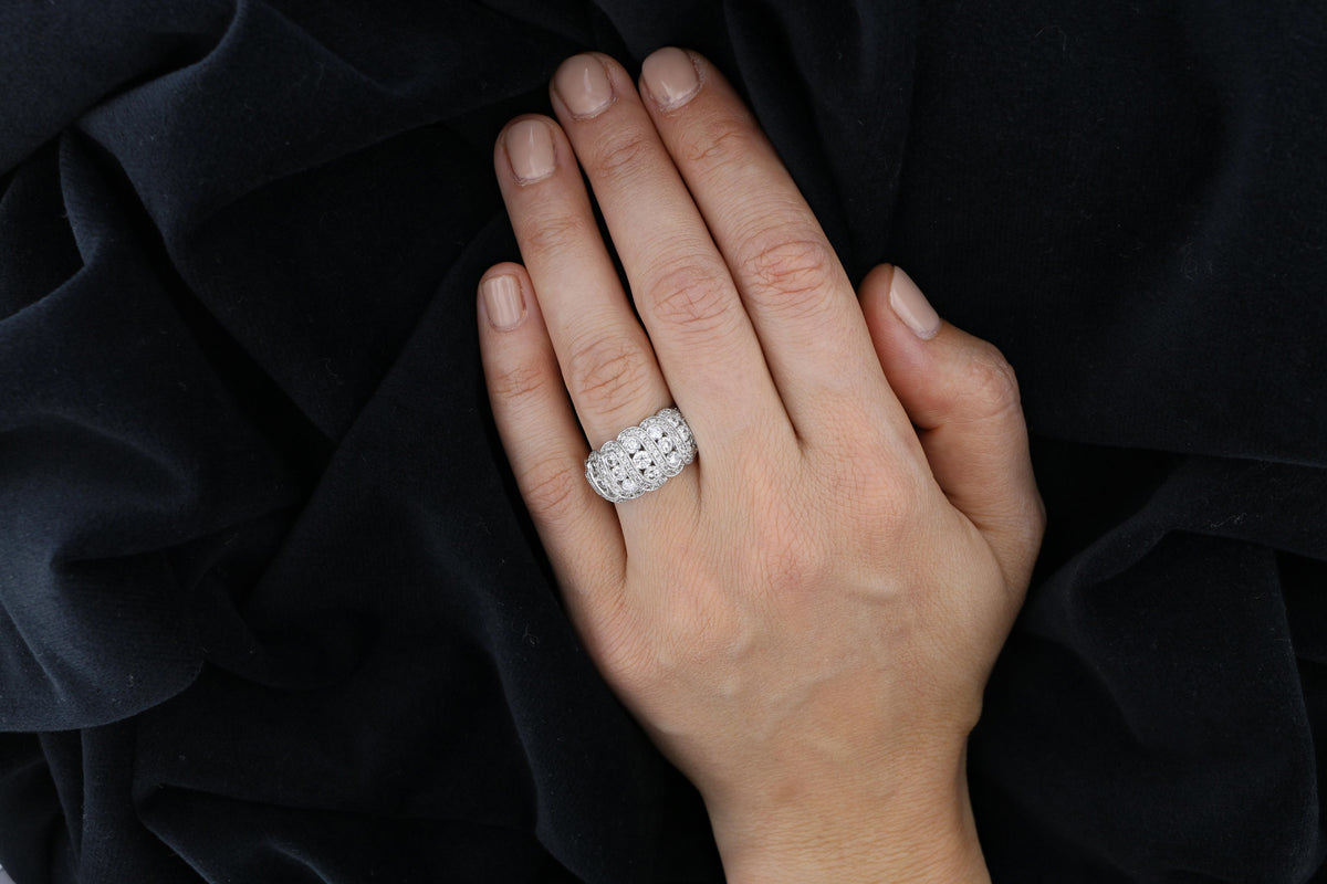 14k White Gold Diamond Ring