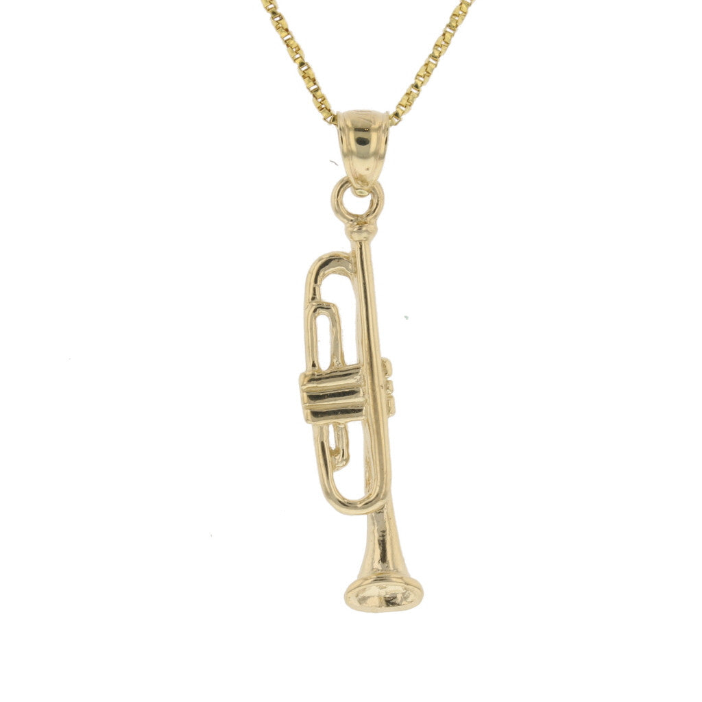 3D Trumpet Pendant - David's Antiques & Jewelry