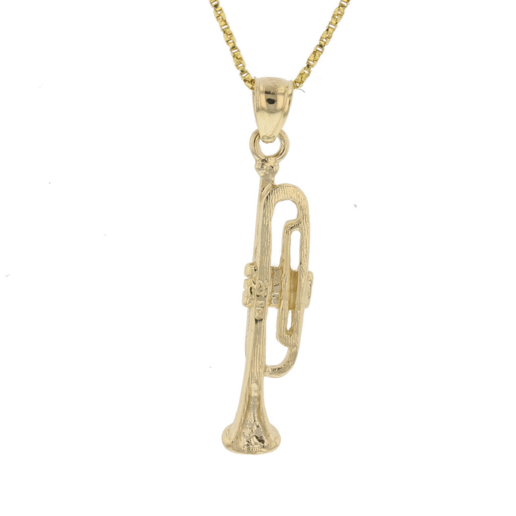 3D Trumpet Pendant - David's Antiques & Jewelry