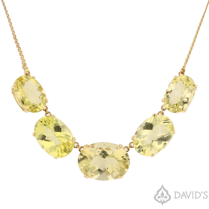 Lemon Citrine Necklace