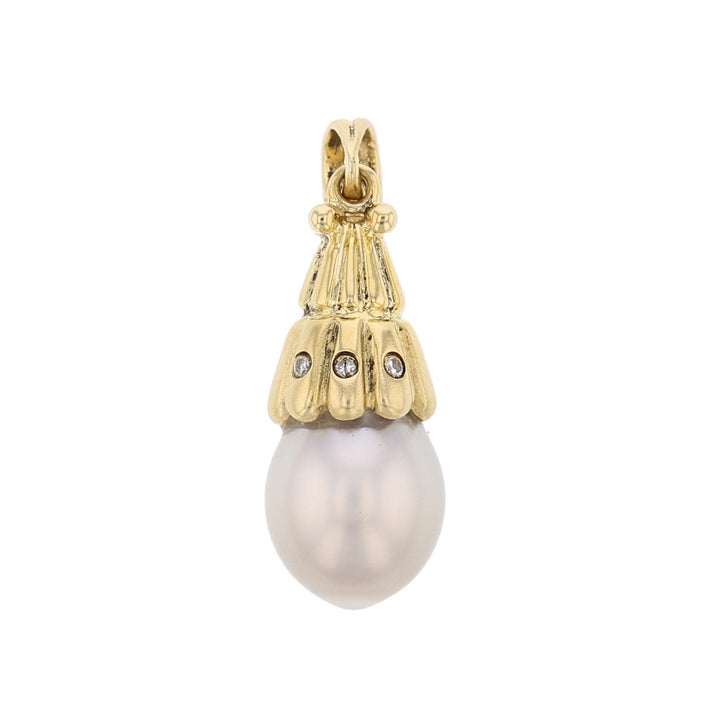 Diamond  &  Pearl  Pendant