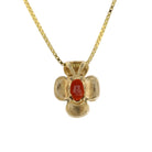 Clover Garnet Pendant - David's Antiques & Jewelry