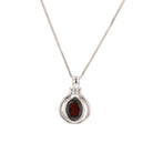 Oval Garnet Pendant - David's Antiques & Jewelry