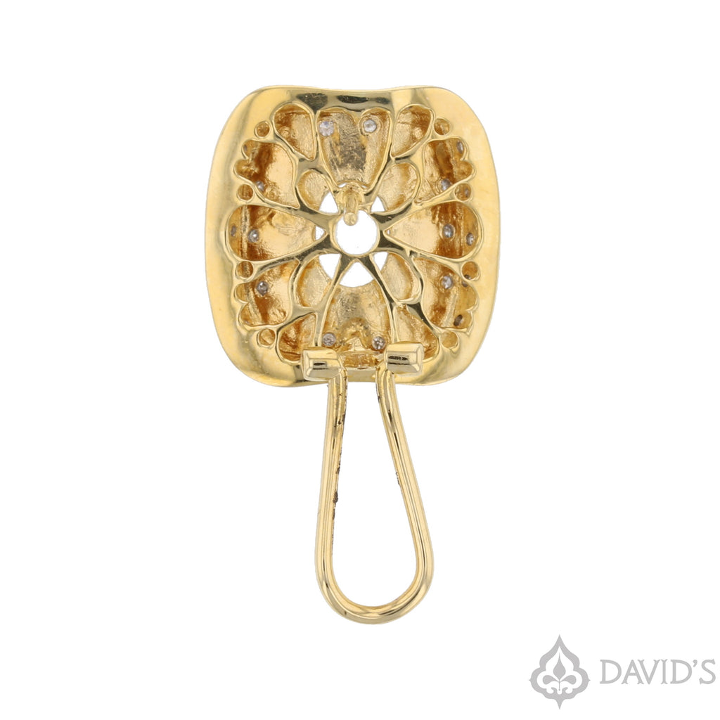 Aquamarine & Diamond   Earrings - David's Antiques & Jewelry