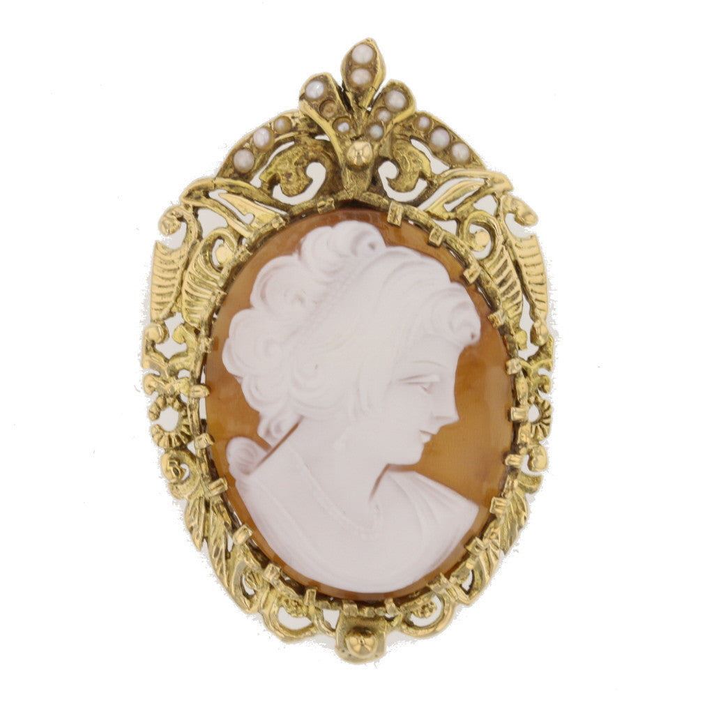 Antique Cameo Brooch - David's Antiques & Jewelry