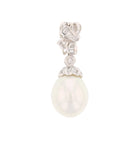 18Kt WG South Sea Pearl & Diamond Pendant - David's Antiques & Jewelry