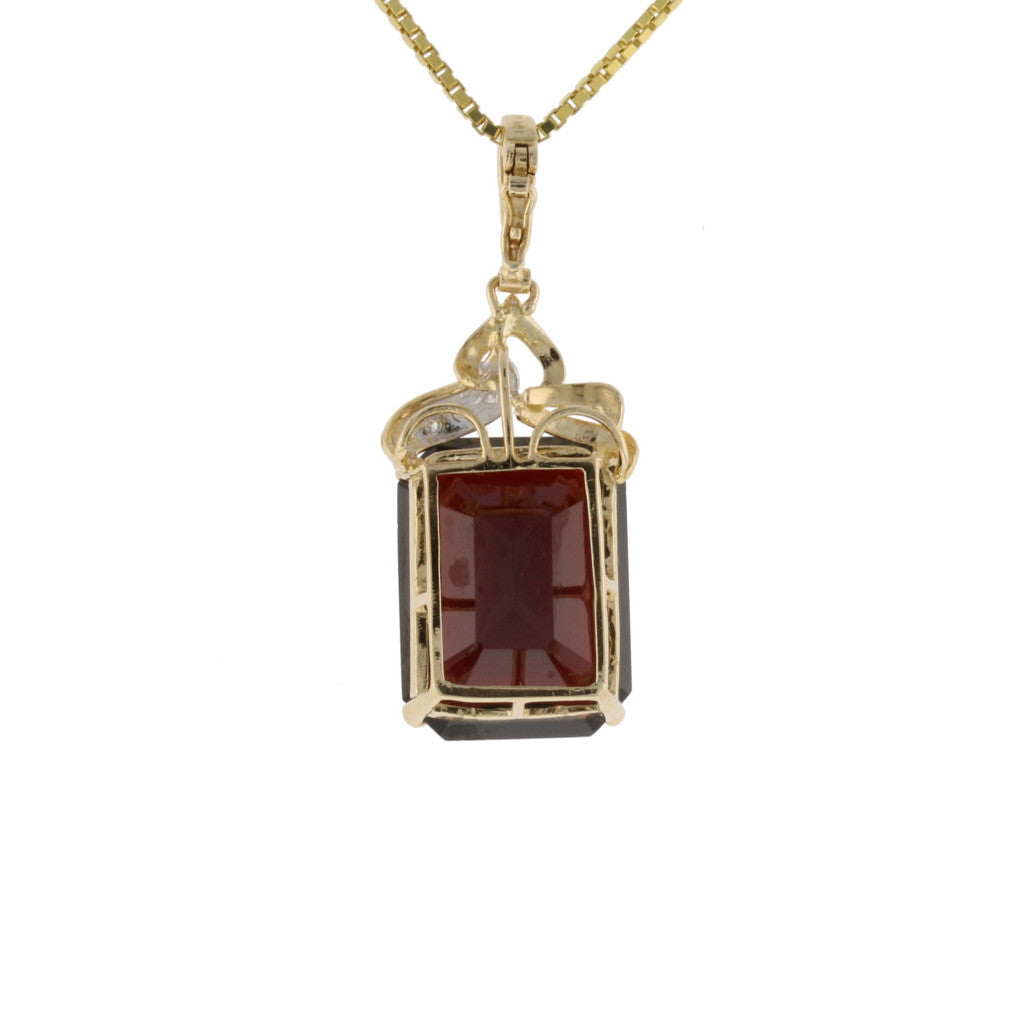 Emerald Garnet Pendant