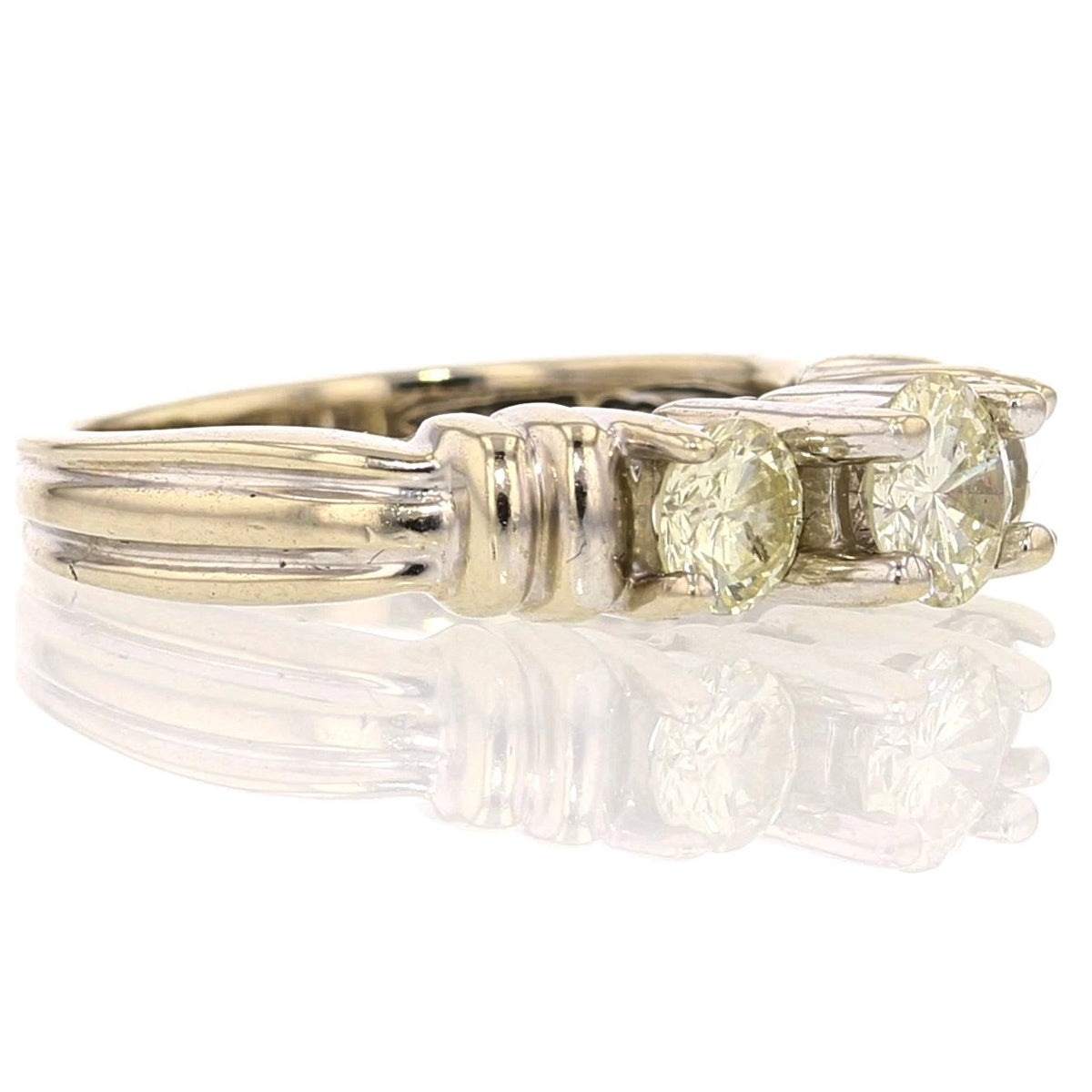 14K White Gold Diamond Engagement/Bridal Ring