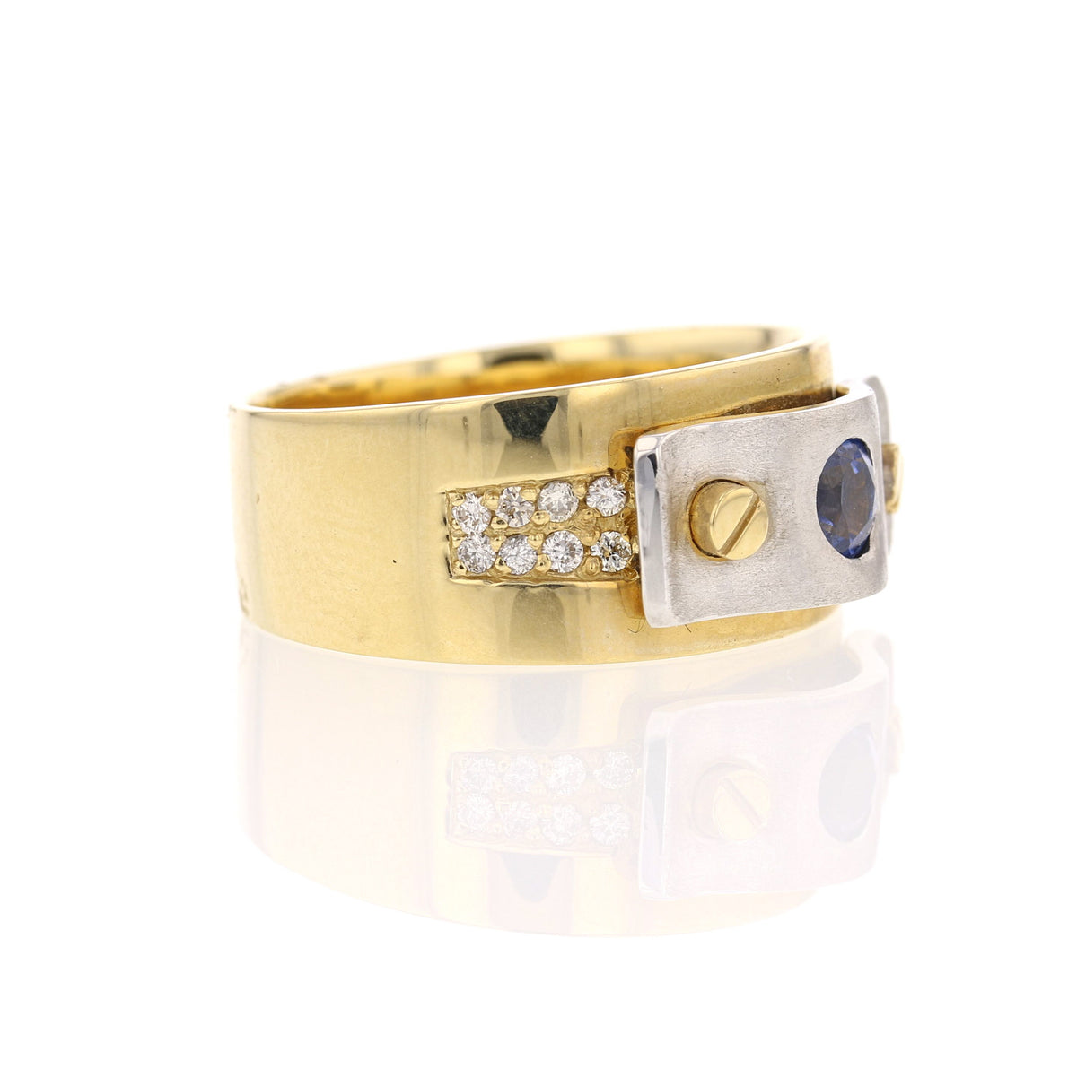 Contemporary Sapphire Ring - David's Antiques & Jewelry