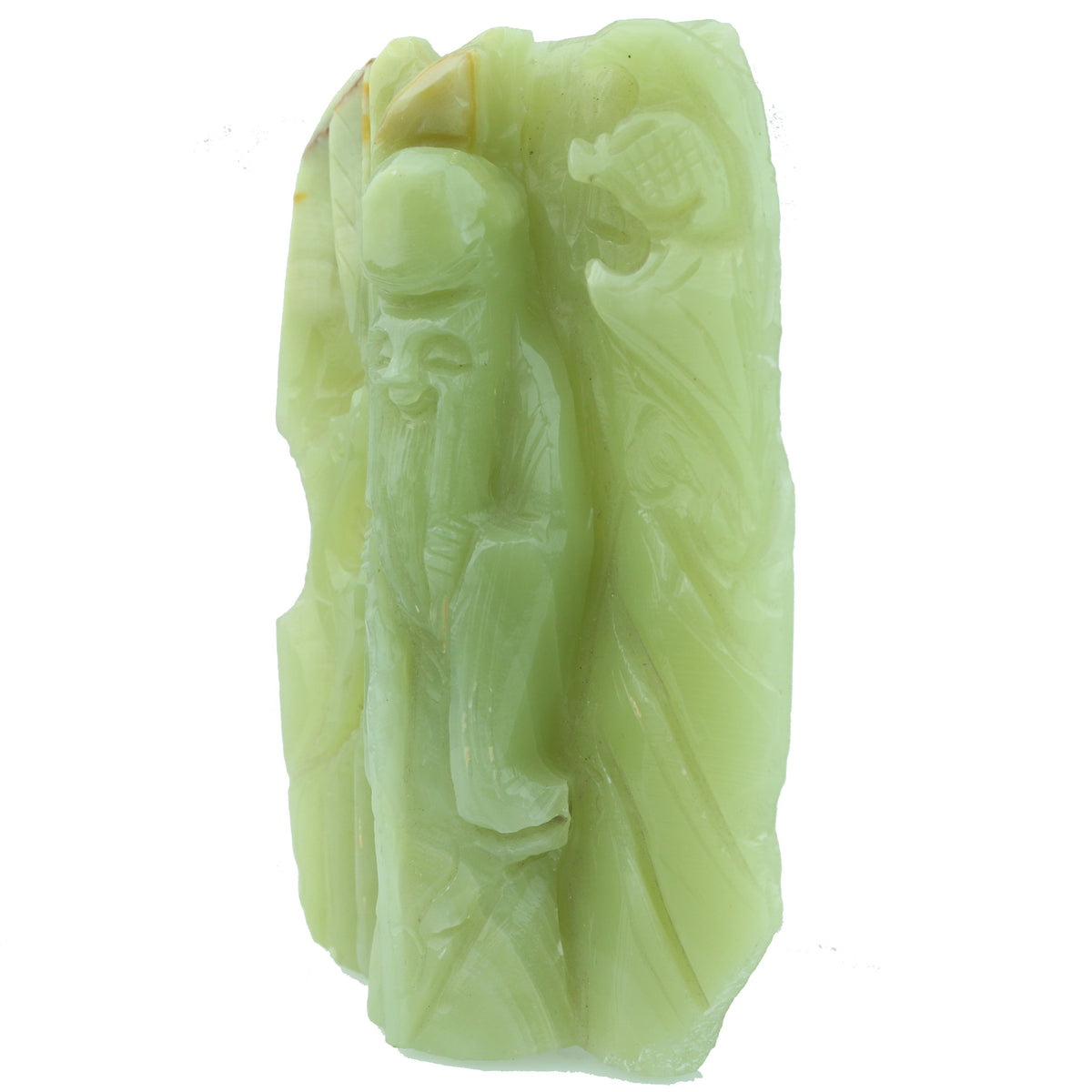 Carved Jade Statue of Star God Shau