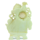 Carved Light Green Yellowish Jade 'Foo Lion - David's Antiques & Jewelry