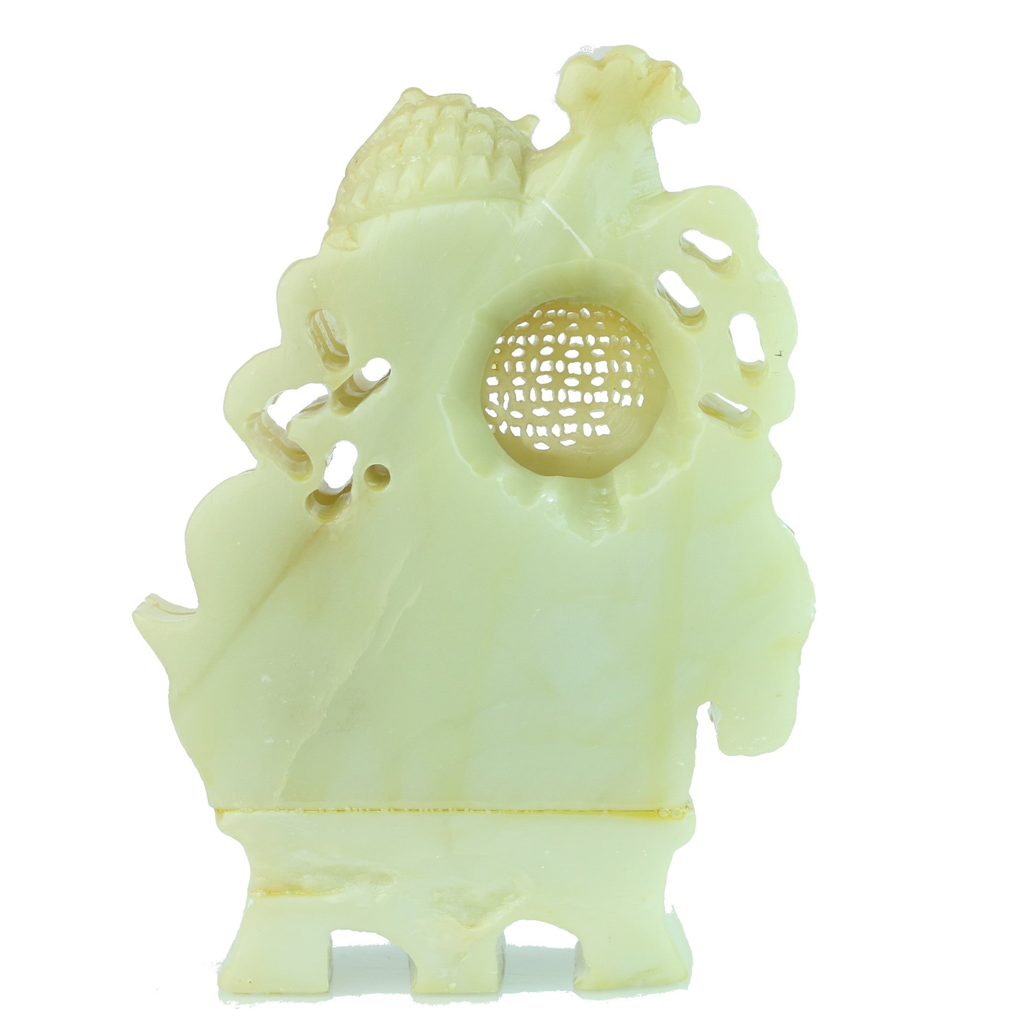 Carved Light Green Yellowish Jade 'Foo Lion - David's Antiques & Jewelry