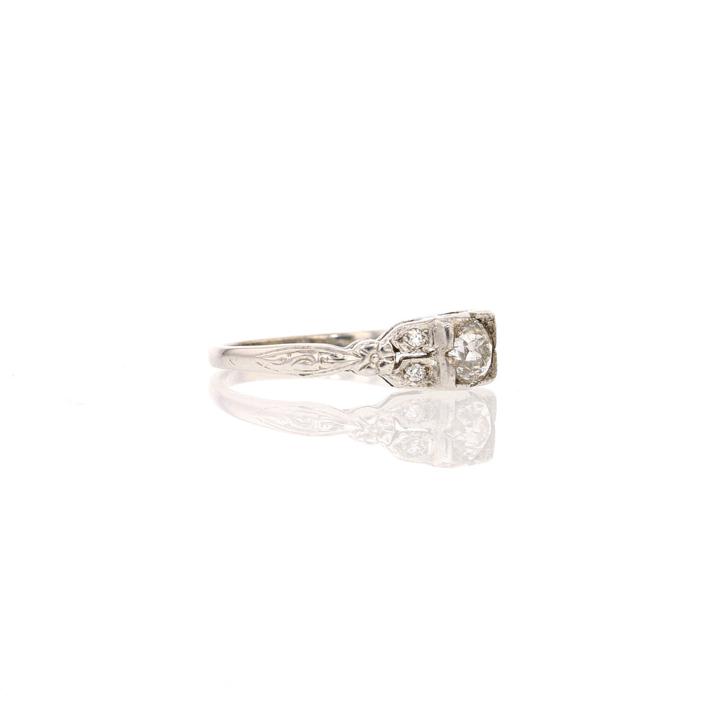 Art Deco Style Diamond Ring - David's Antiques & Jewelry