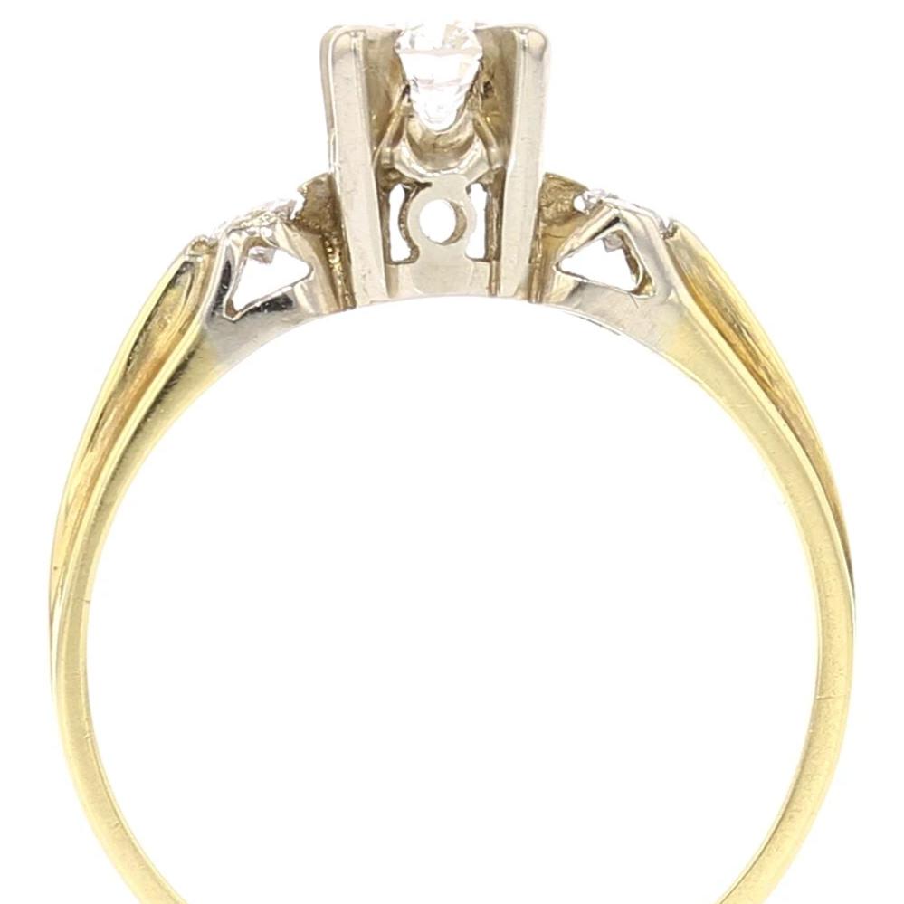 14K Yellow Gold Diamond Ring