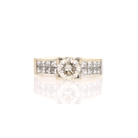 Diamond Ring and Band in 14K White Gold - David's Antiques & Jewelry