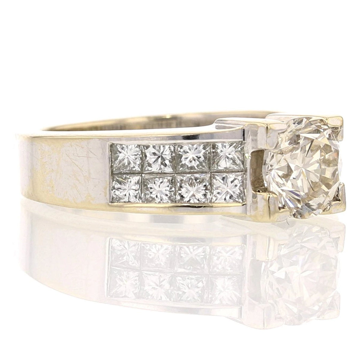 Diamond Ring and Band in 14K White Gold